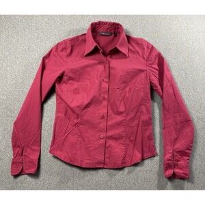 Bossini Ladies Stretch Shirt Size 7  Dark Fuchsia